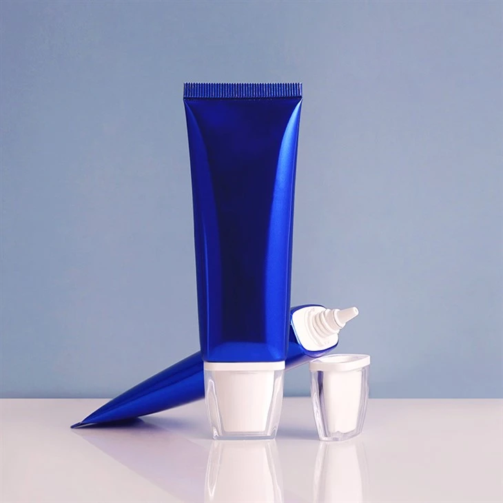 48ml Glossy Aluminum Plastic Sunscreen Cream Tube