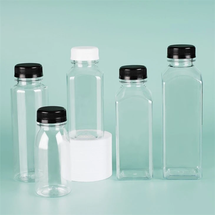 100ml 150ml 200ml 300ml PET Plastic Juice Bottle With Cap